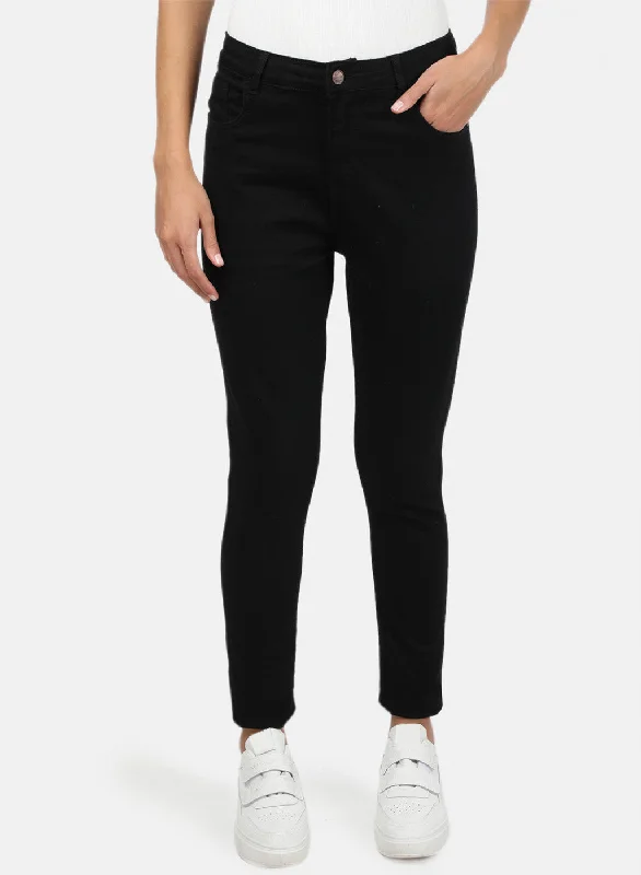 Women's denim jeans perfect fit guide-Womens Black Slim Denim
