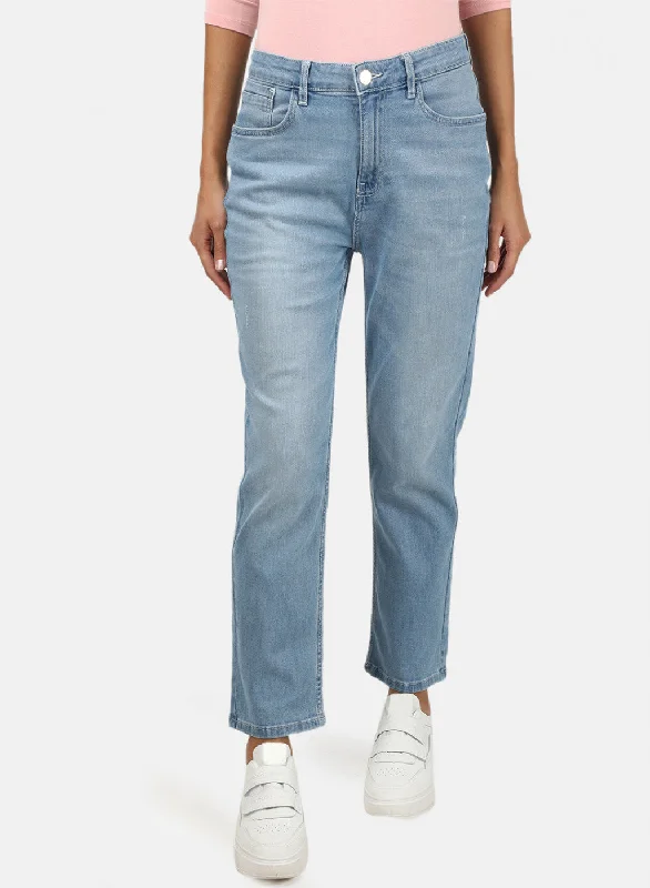 Women's denim jeans discounts with-Womens Blue Regular Denim