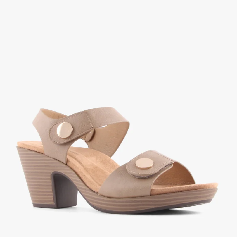 Versatile Heeled Sandals for Any Occasion---MOYA TAUPE