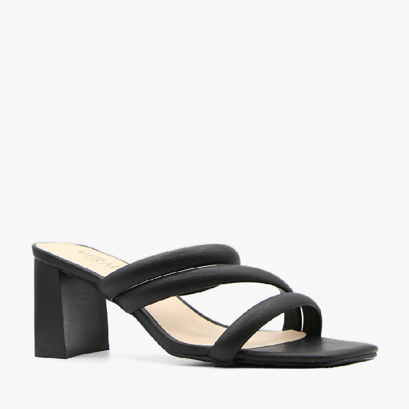 Versatile Heeled Sandals for Any Occasion---NAENAE BLACK