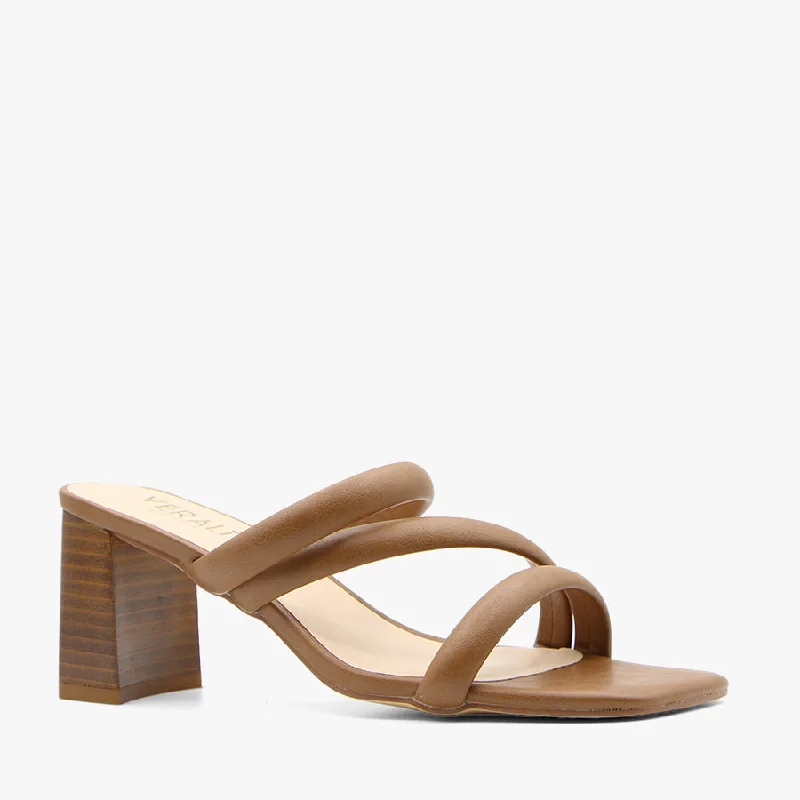 Versatile Heeled Sandals for Any Occasion---NAENAE TAN