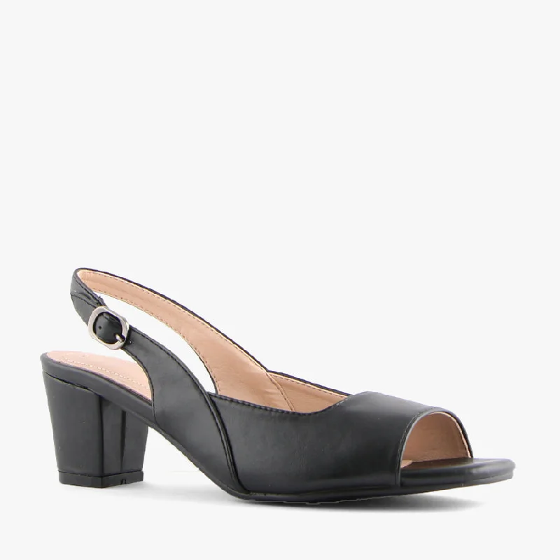 Versatile Heeled Sandals for Any Occasion---NAN SQUARE BLACK