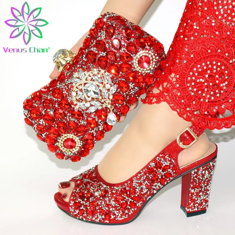 red shoe bag