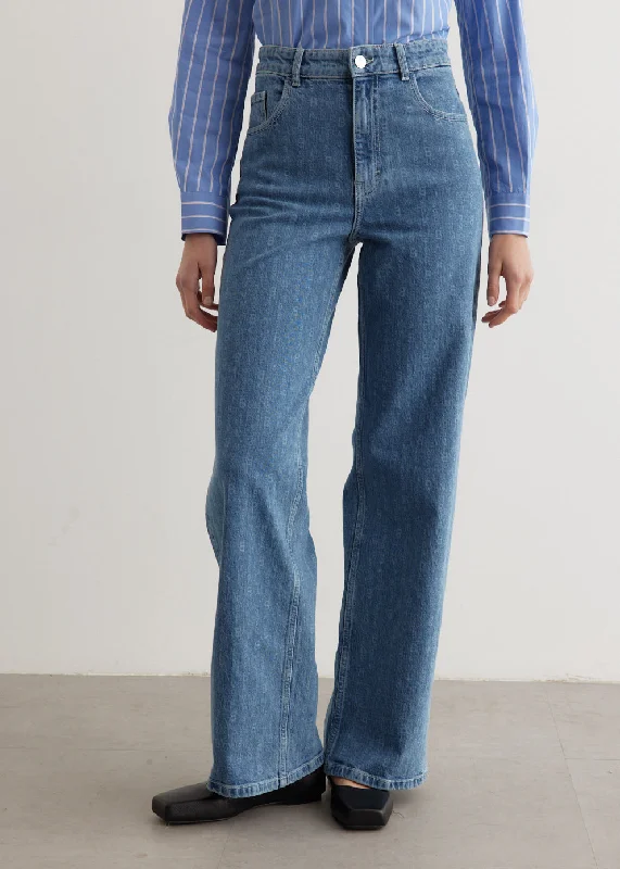 Women's denim jeans with a minimalist style-Nini Jeans