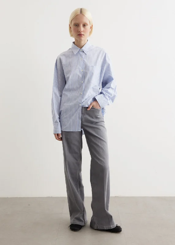 Women's denim jeans with a hook and eye closure-Nini Jeans