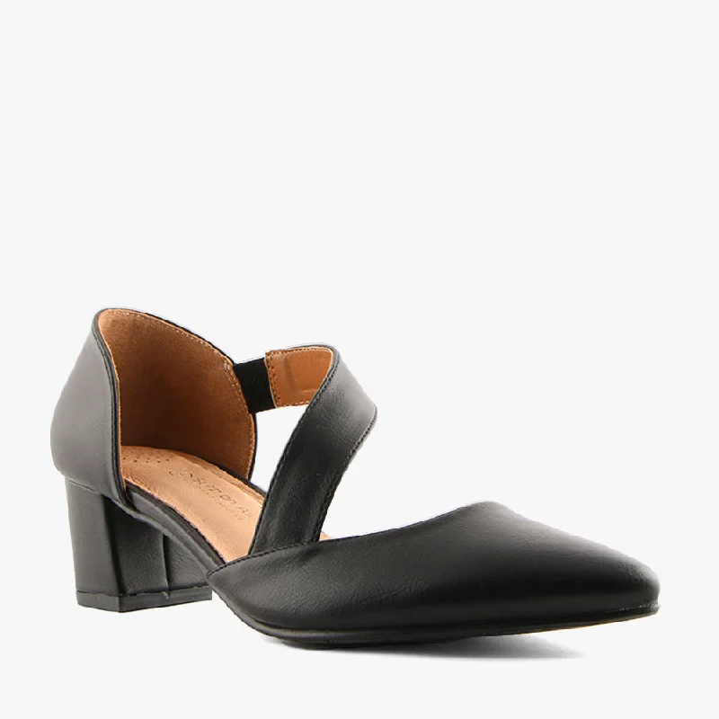 Versatile Heeled Sandals for Any Occasion---OFFICE BLACK