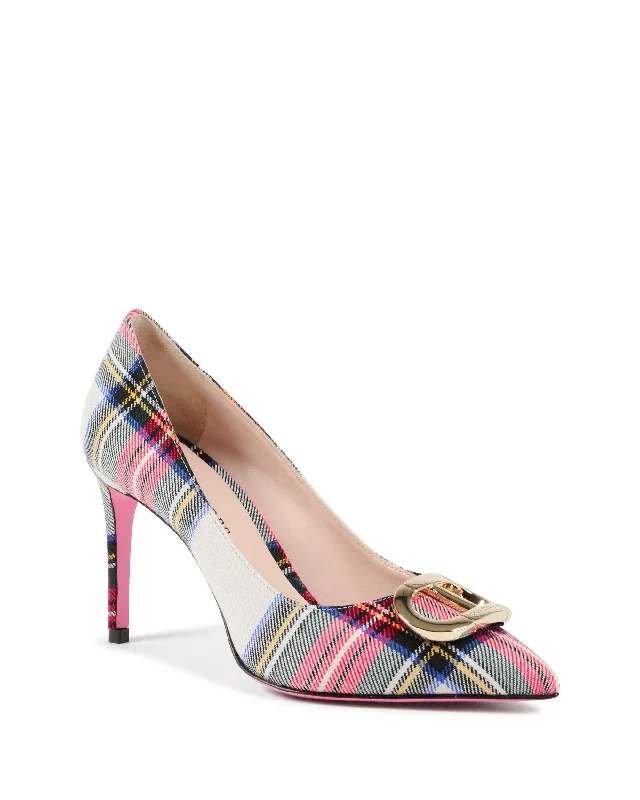 Stiletto Heel Pumps with Perfect Fit--Office Party Kilt Pump - Kilt 19-Fashionable & Classic