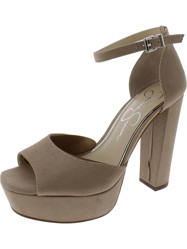 Affordable Suede Ankle Pumps for All-Day Wear--Palyn Womens Microsuede Faux Suede Platform Heels