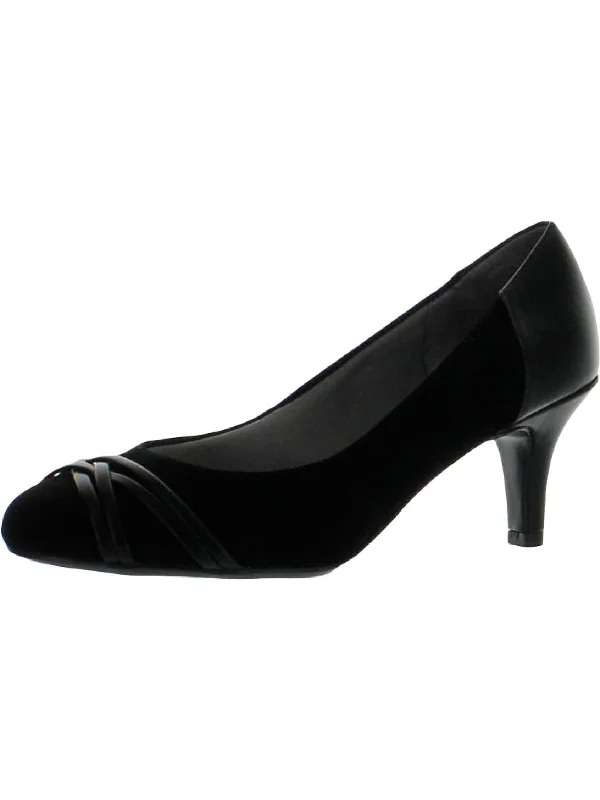 Versatile Dress Heels for Formal and Casual Wear---Pascal Womens Comfort Insole Slip On Dress Heels