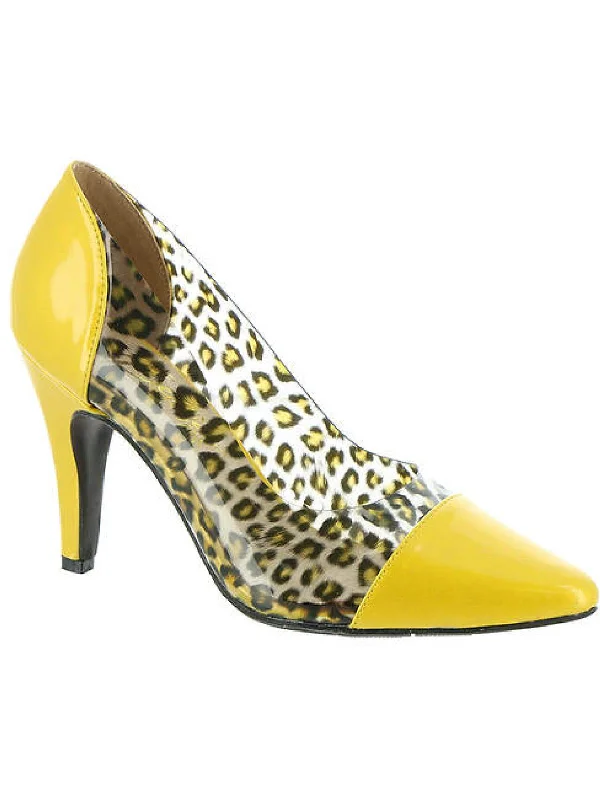 Stiletto Heel Pumps with Perfect Fit--Paulina Womens Animal Print Pointed Toe Pumps-Fashionable & Classic