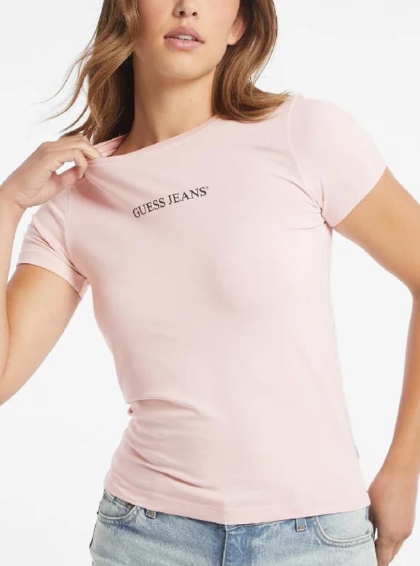 The is best that is the plus is denim and .Pink Short Sleeve Logo T-Shirt