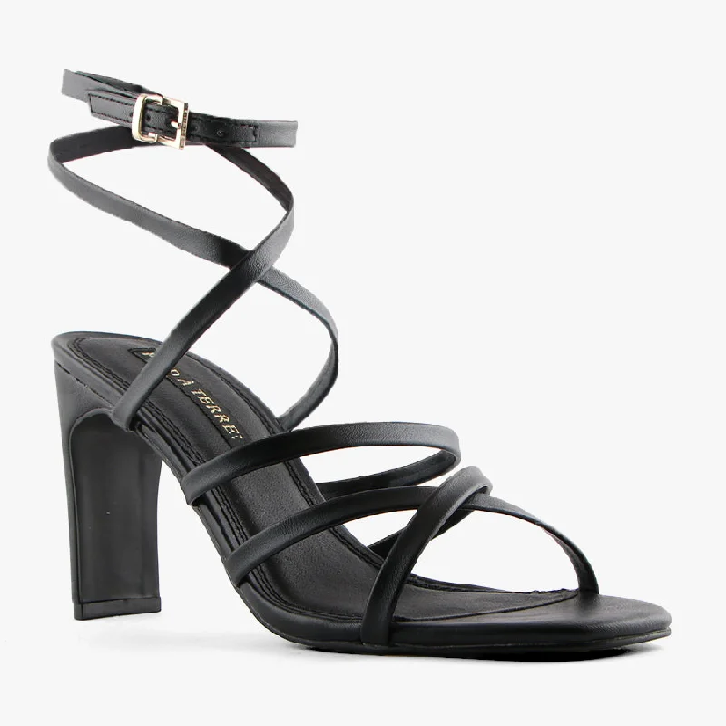 Versatile Heeled Sandals for Any Occasion---PORTMAN BLACK