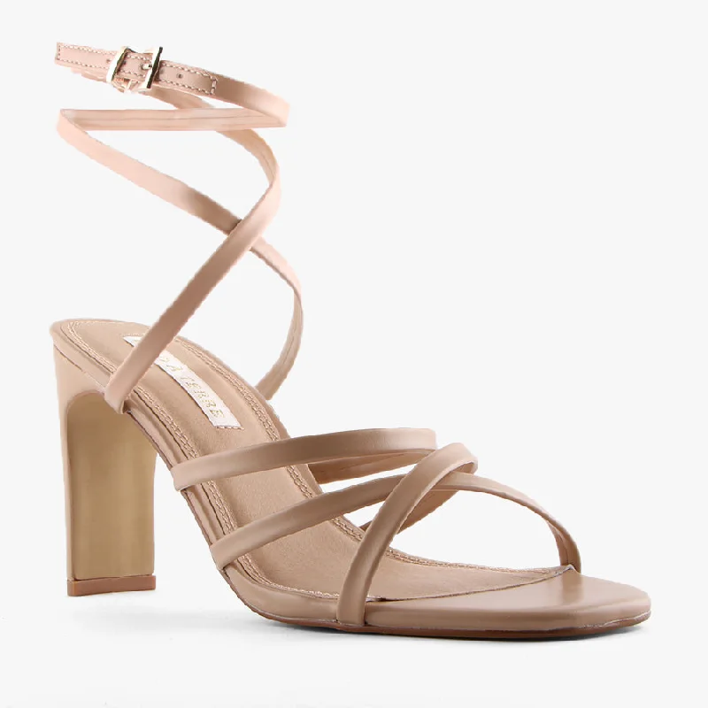 Versatile Heeled Sandals for Any Occasion---PORTMAN NUDE