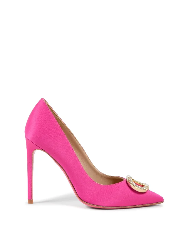 Princess Pump - Satin FuxiaAffordable Satin Heels with a Luxe Touch