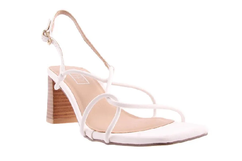 Versatile Heeled Sandals for Any Occasion---PRINN WHITE