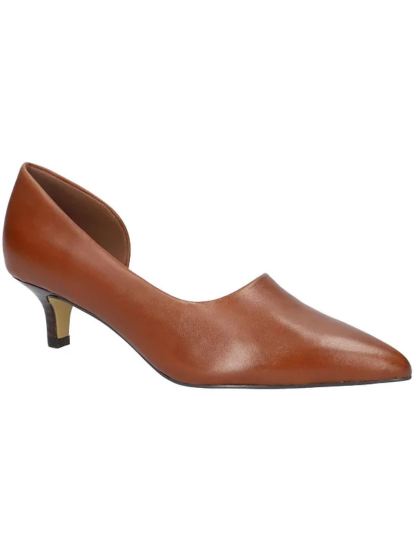 Stiletto Heel Pumps with Perfect Fit--Quilla Womens Leather Pointed Toe D'Orsay Heels-Fashionable & Classic