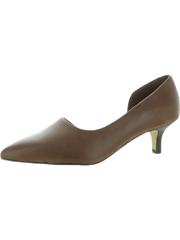 Stiletto Heel Pumps with Perfect Fit--Quilla Womens Leather Pointed Toe D'Orsay Heels-Fashionable & Classic