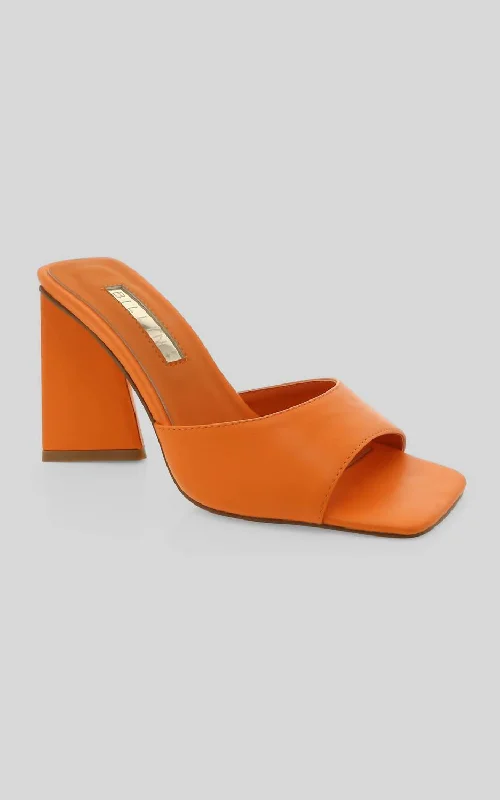 Versatile Heeled Sandals for Any Occasion---Quinn Heels In Orange