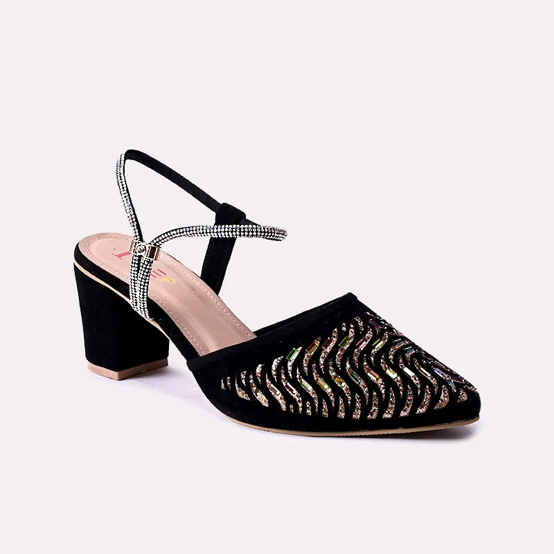 Rebel Black Fancy Pumps 0431146