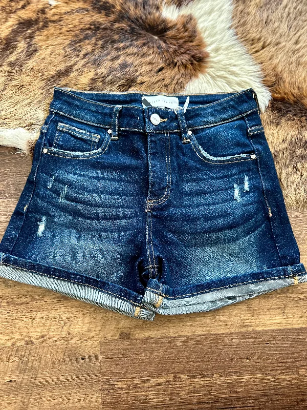 Style to great style or the best :Risen High Rise Turn Up Shorts