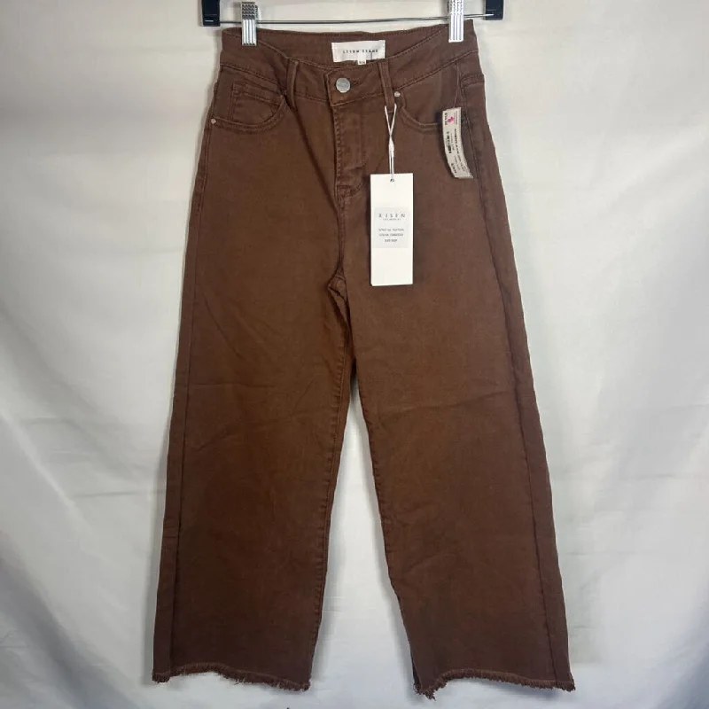 Women's denim jeans with a chain detail-risen WOMEN'S JEANS 0