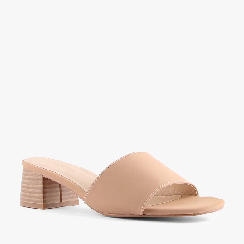 Versatile Heeled Sandals for Any Occasion---RISSA NUDE NUBUCK