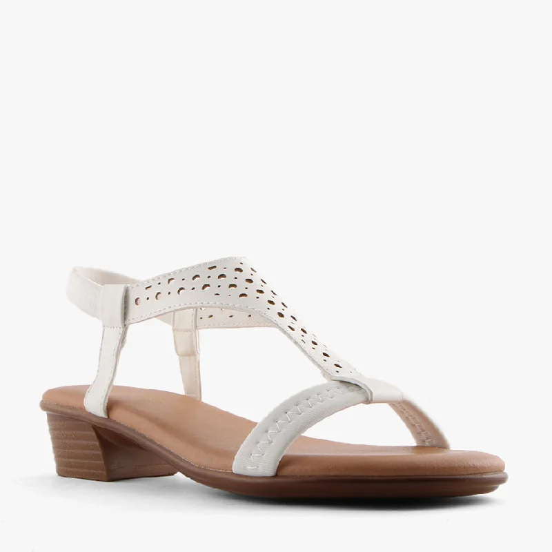 Versatile Heeled Sandals for Any Occasion---RIVAL WHITE