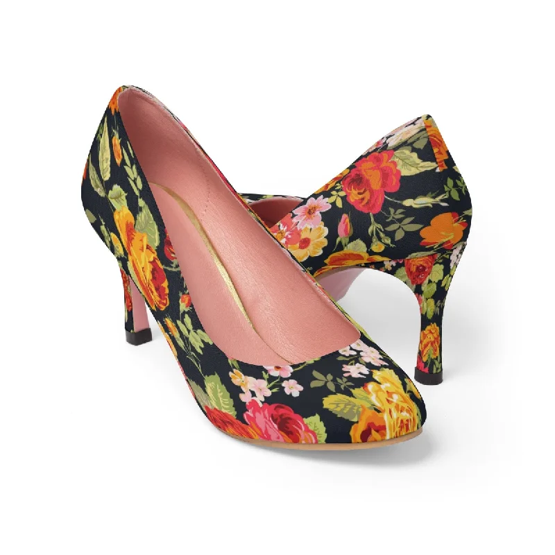 Stiletto Heel Pumps with Perfect Fit--Rose Garden Women's High Heels-Fashionable & Classic