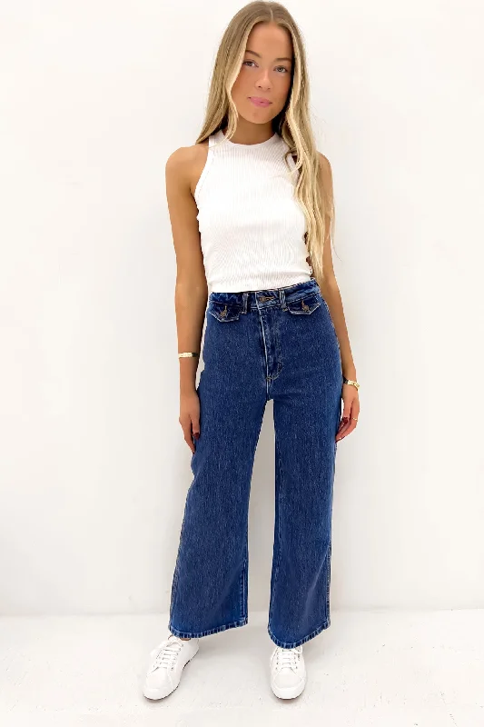 Women's denim jeans with a fundraising cause design embellishment-Sailor Jean Lia