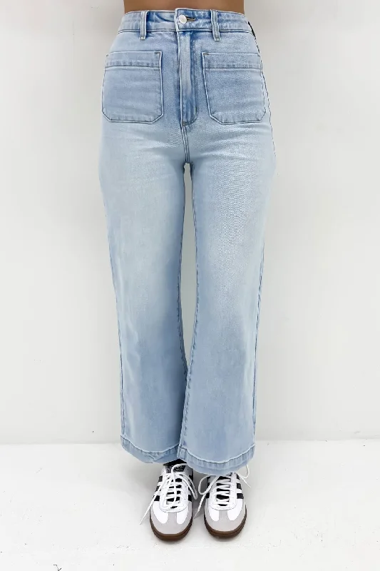 Women's denim jeans with a tribal design embellishment-Sailor Jean Sophie