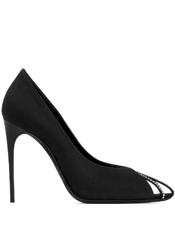 Versatile Heeled Sandals for Any Occasion---Saint Laurent  With Heel Black