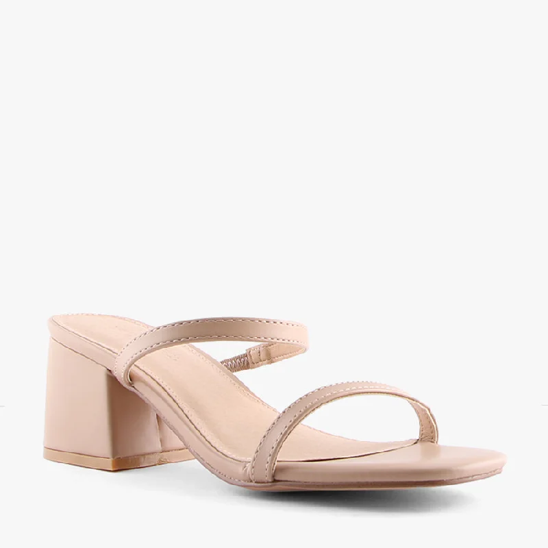 Versatile Heeled Sandals for Any Occasion---SAVINA NUDE