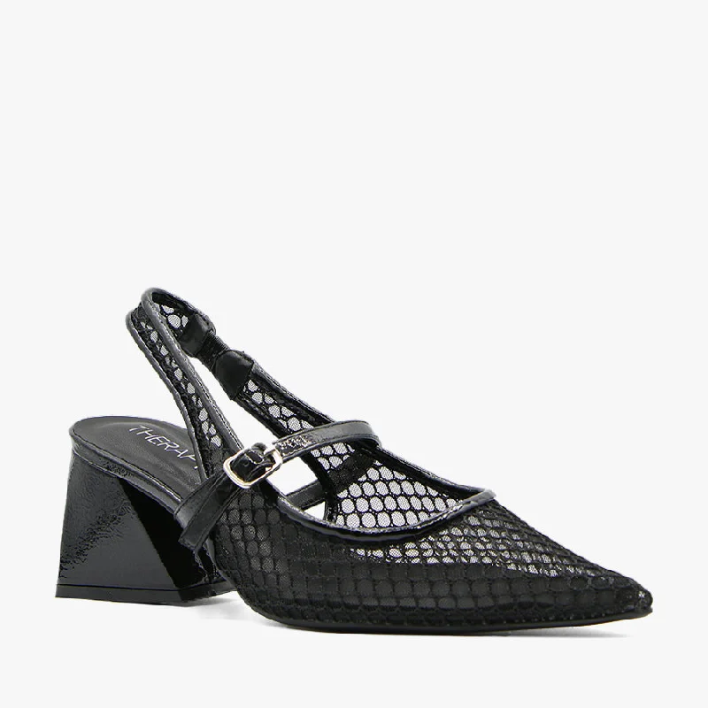 Versatile Heeled Sandals for Any Occasion---SEVERE BLACK PATENT