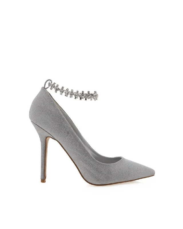 Versatile Heeled Sandals for Any Occasion---Shae Heels In Grey