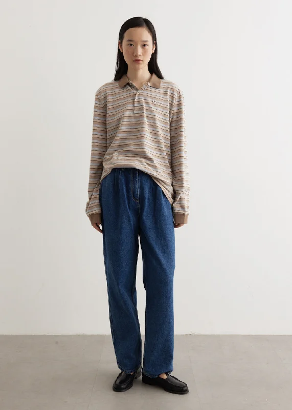 Women's denim jeans with a bell bottom leg-Shake Jeans