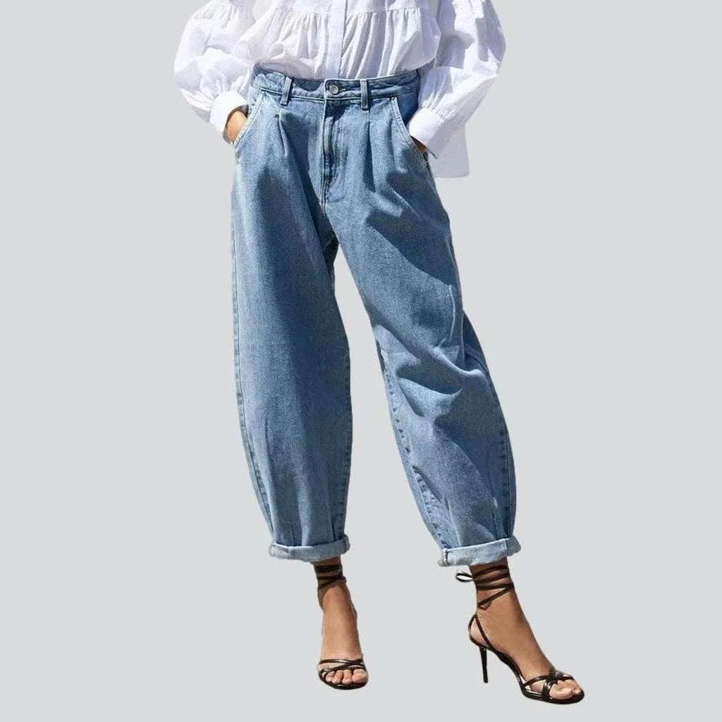 Jeans for has new styled with and style.Short women's baggy denim pants