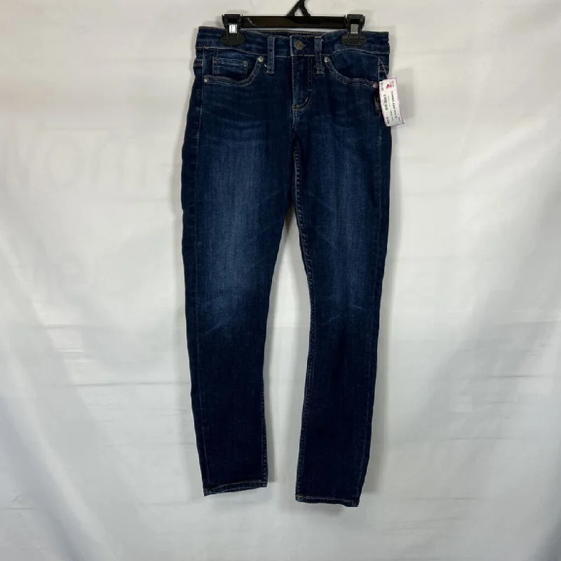 Women's denim jeans with a fruit embellishment-Silver WOMEN'S JEANS