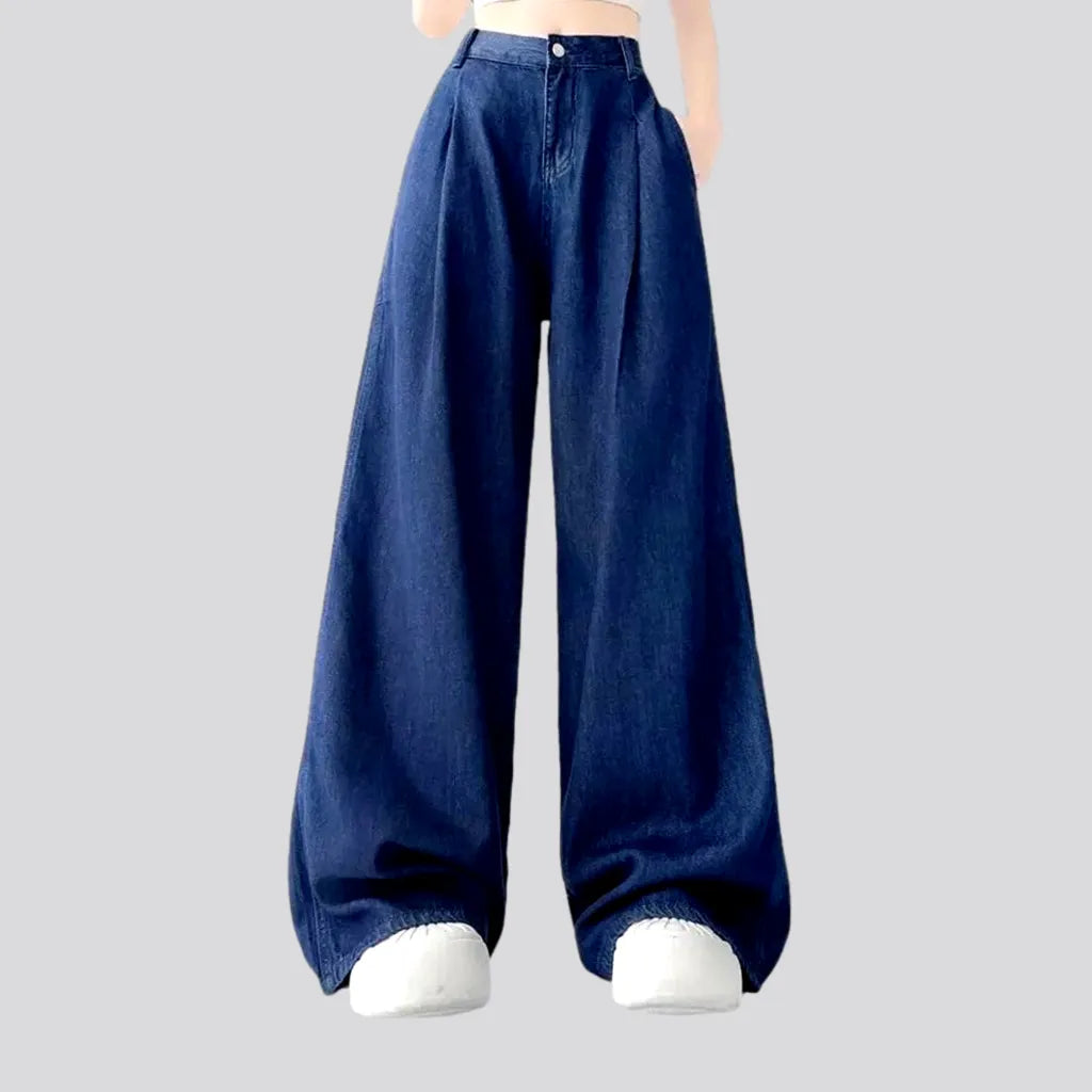 Slouchy fit high rise women's jeans