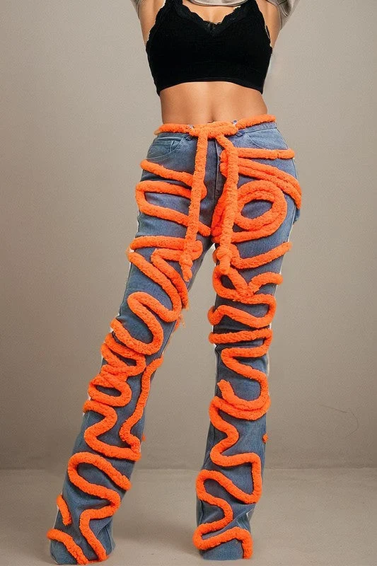 Women's denim jeans with a bamboo fabric-Spiral Denim Dynamism Jeans