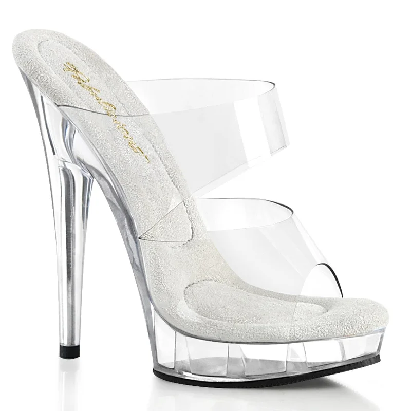 Versatile Heeled Sandals for Any Occasion---SULTRY-602 Clear/Clear