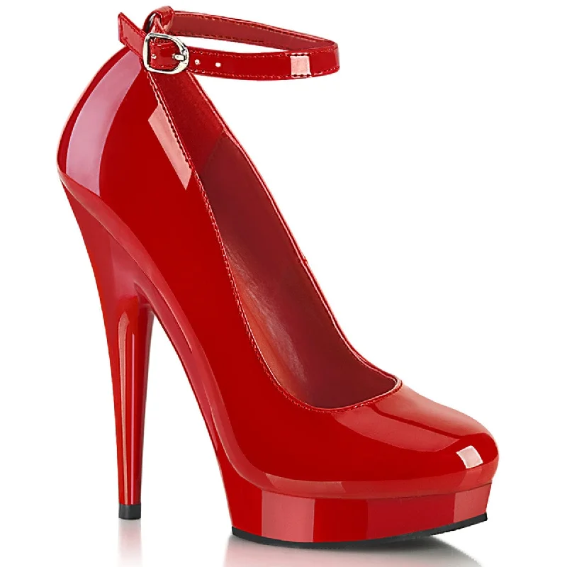 Versatile Heeled Sandals for Any Occasion---SULTRY-686 Red Patent/Red