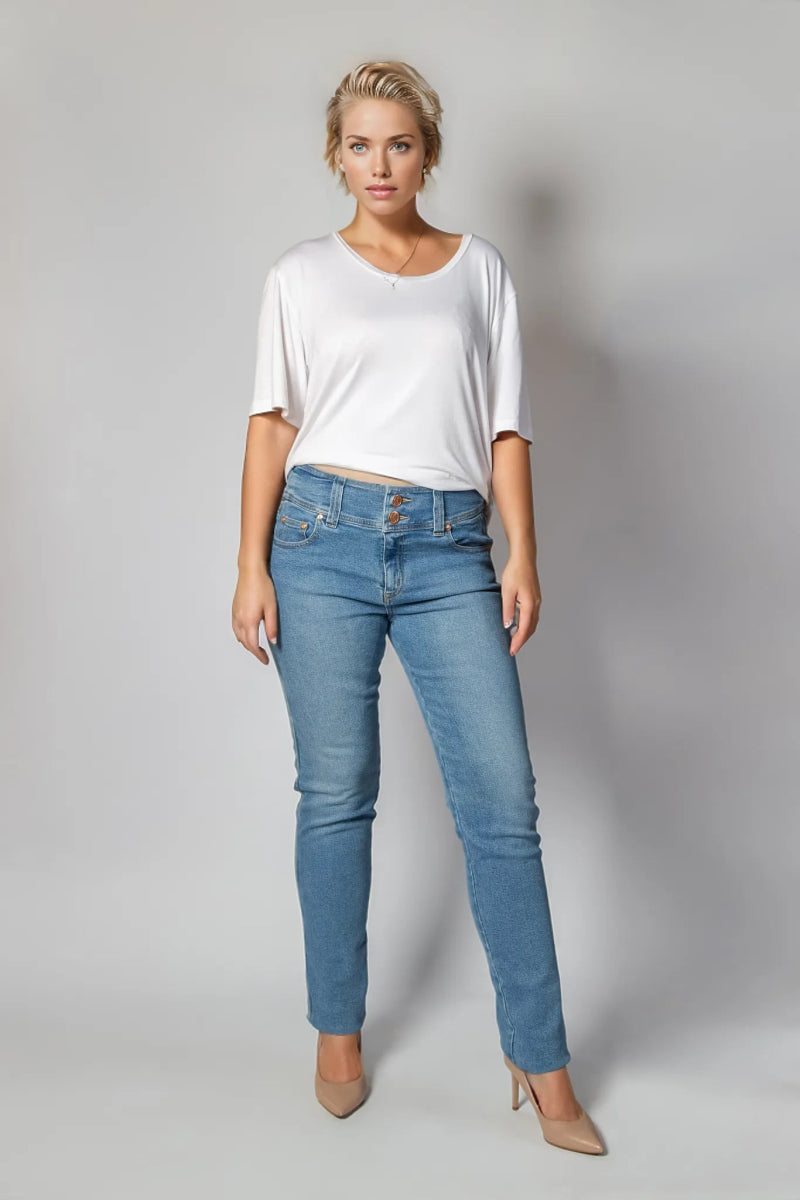 Women's denim jeans styled sale on-Tempt Vintage Wash Narrow Jean