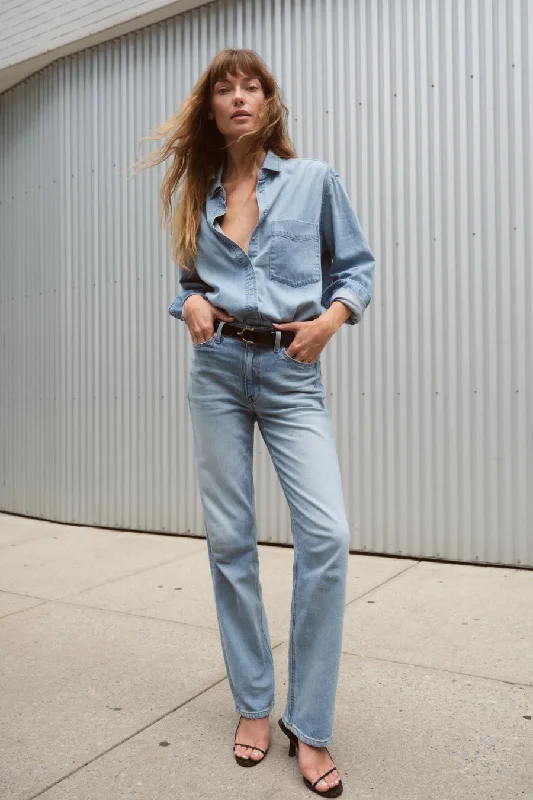 Women's denim jeans with sustainable practices-The Roadie