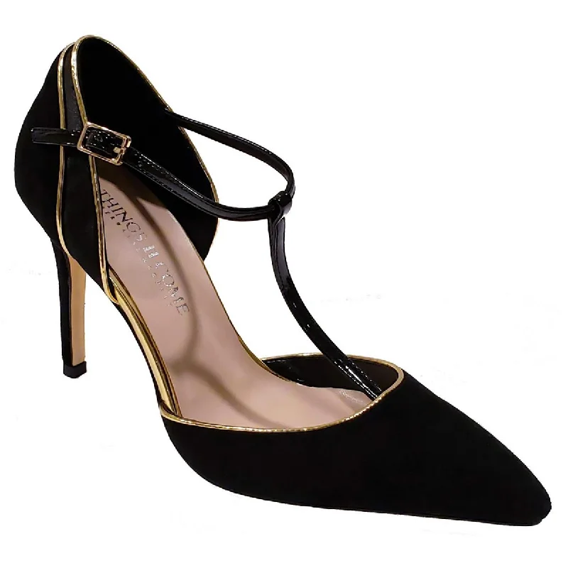 Stiletto Heel Pumps with Perfect Fit--Things II Come Womens Justice Leather Pointed Toe Pumps-Fashionable & Classic