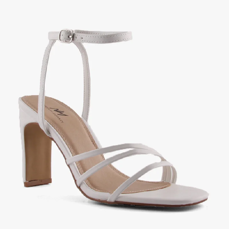 Versatile Heeled Sandals for Any Occasion---TIA WHITE