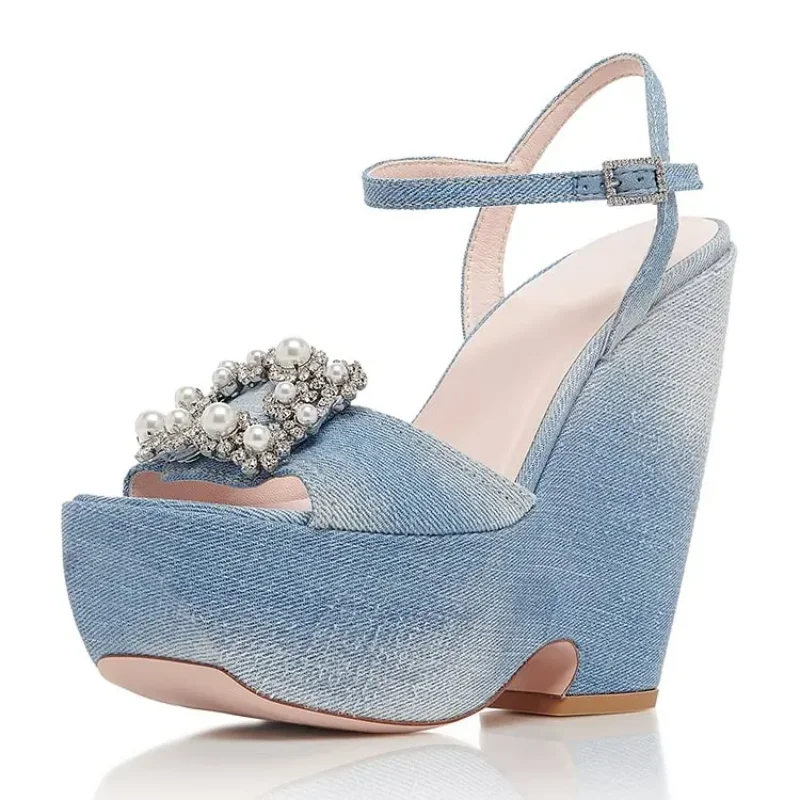 Versatile Heeled Sandals for Any Occasion---Tidepool Diamond Heels