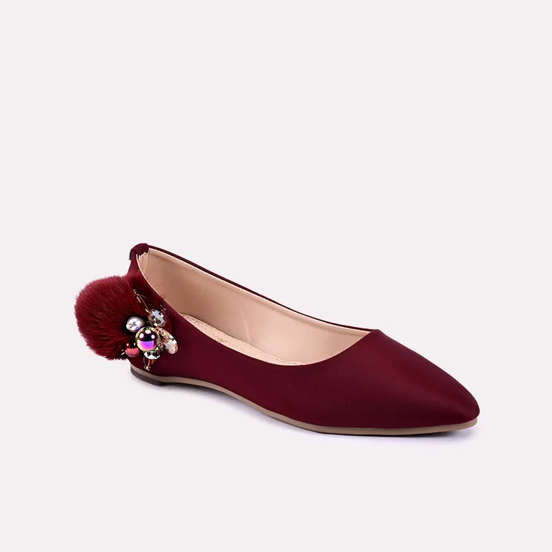 Tulip Maroon Fancy Pumps 0431029