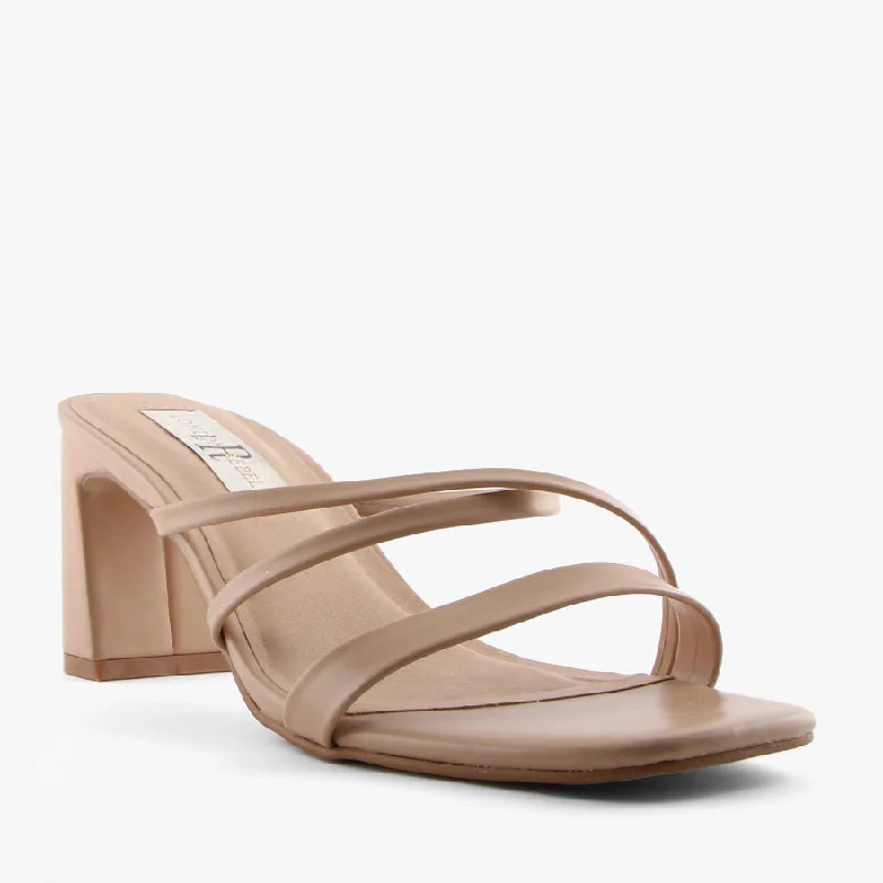 Versatile Heeled Sandals for Any Occasion---VAHLI NUDE