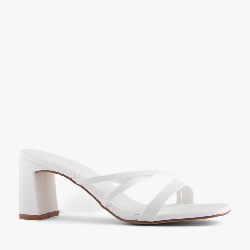 Versatile Heeled Sandals for Any Occasion---VAHLI WHITE