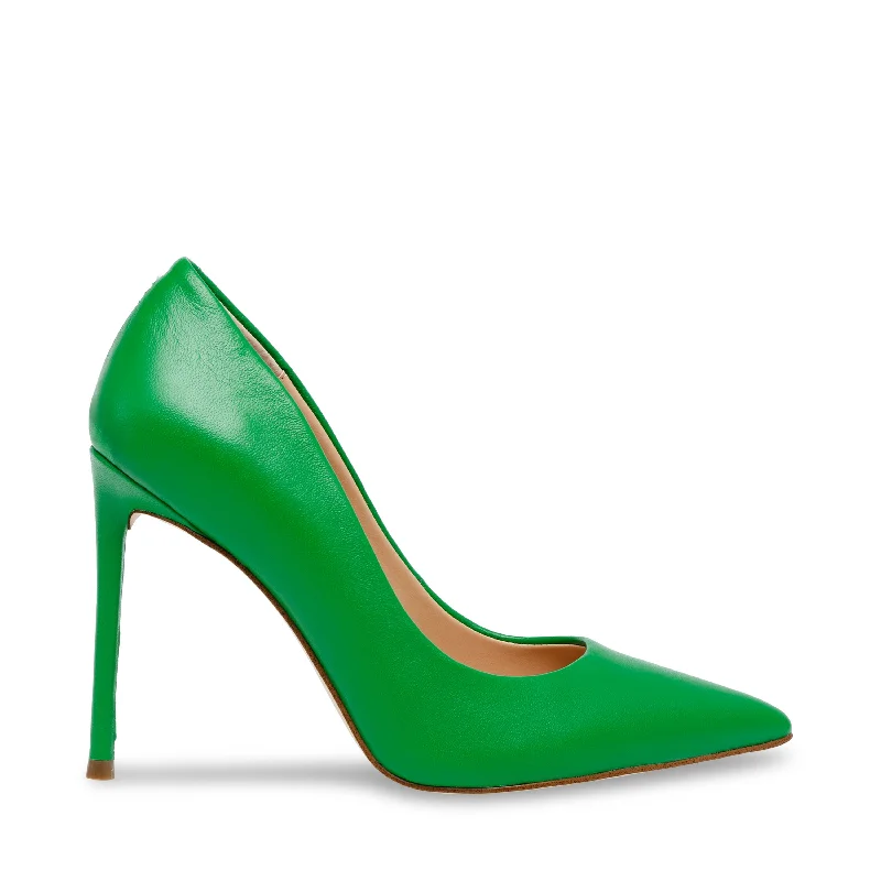 Stiletto Heel Pumps with Perfect Fit--Vala Heel GEO GREEN-Fashionable & Classic